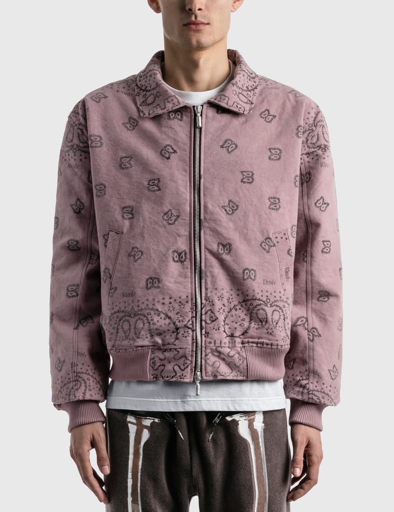 rhude flight jacket