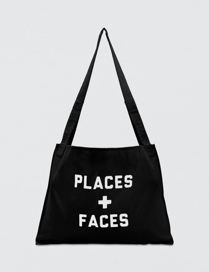 places and faces tote bag