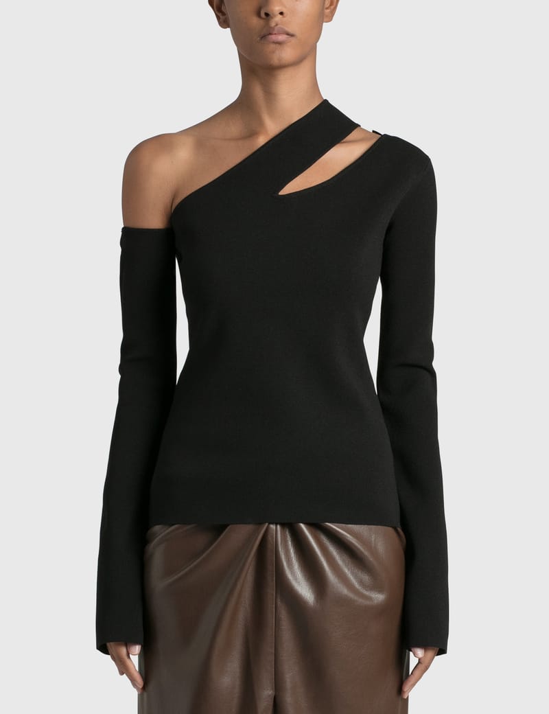 nanushka one shoulder sweater