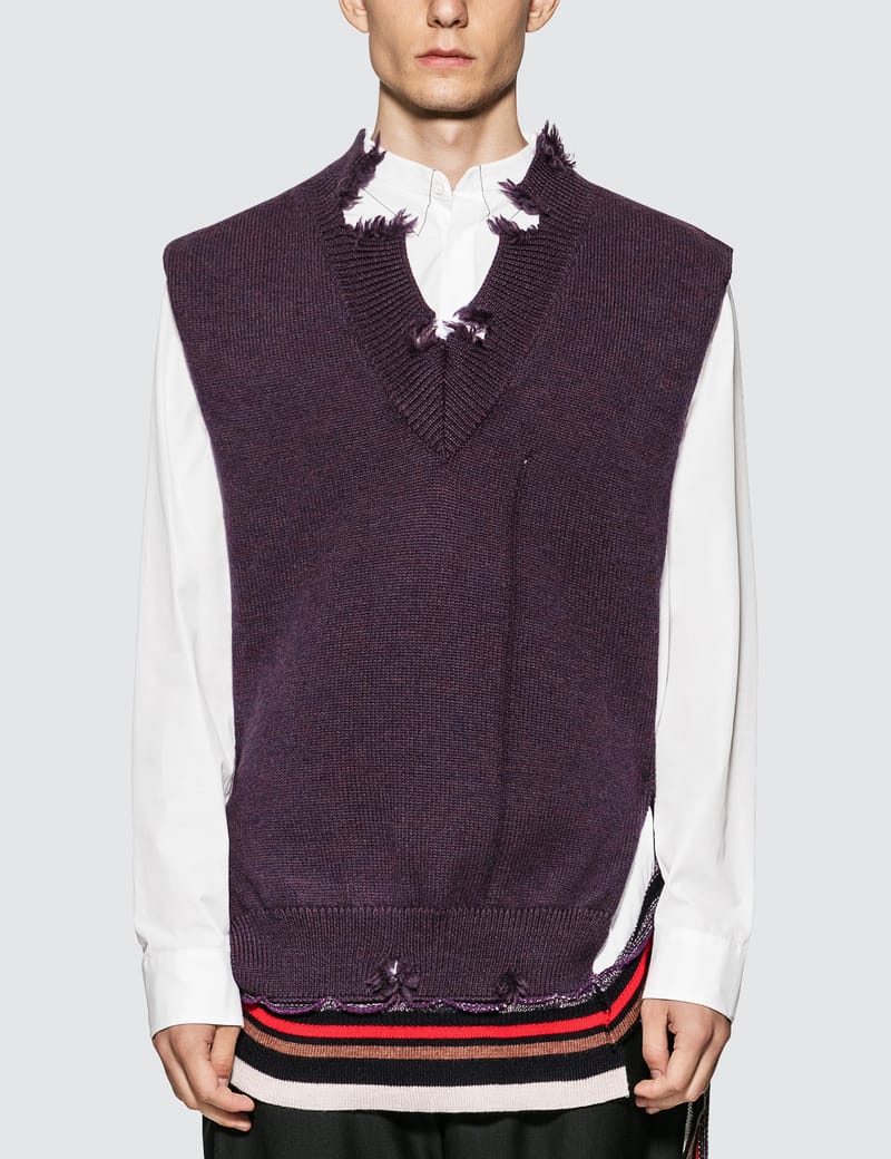 margiela knit vest