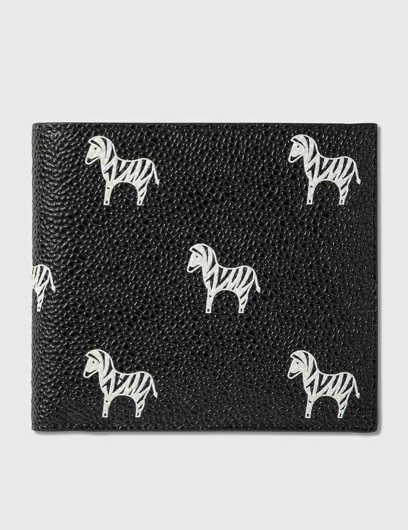Image of Thom Browne Zebra Print Billfold Wallet