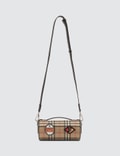 Burberry The Vintage Check E-canvas and Leather Barrel Bag Picture