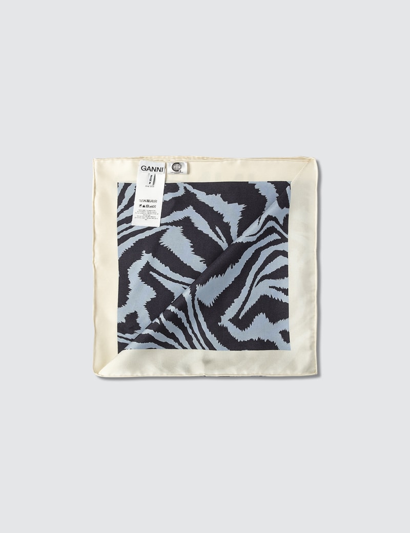 Ganni Silk Twill Scarf