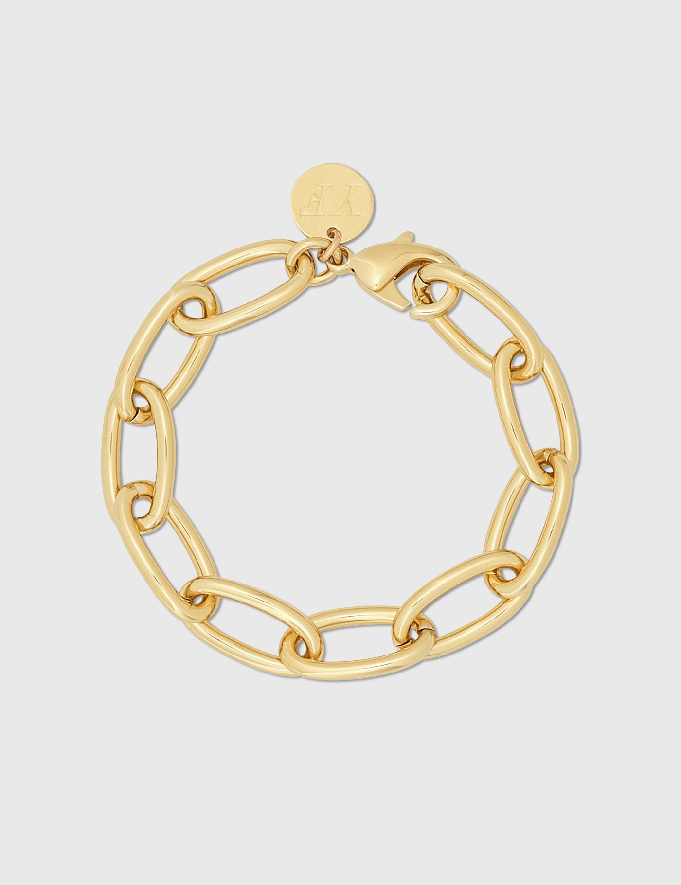 Young Frankk Classic Chain Bracelet In Gold