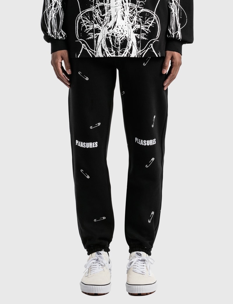 Image of Pleasures Safety Embroidered Sweat Pants