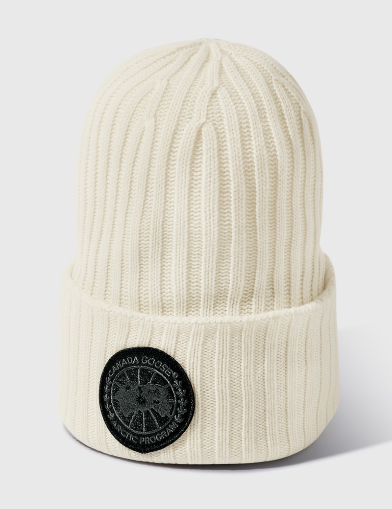 Image of Canada Goose Black Disc Rib Toque Beanie