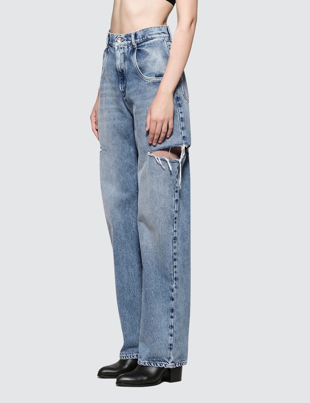 Maison Margiela Cut Off 5 Pockets Jeans Hbx