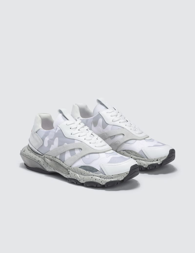 valentino white camo sneakers