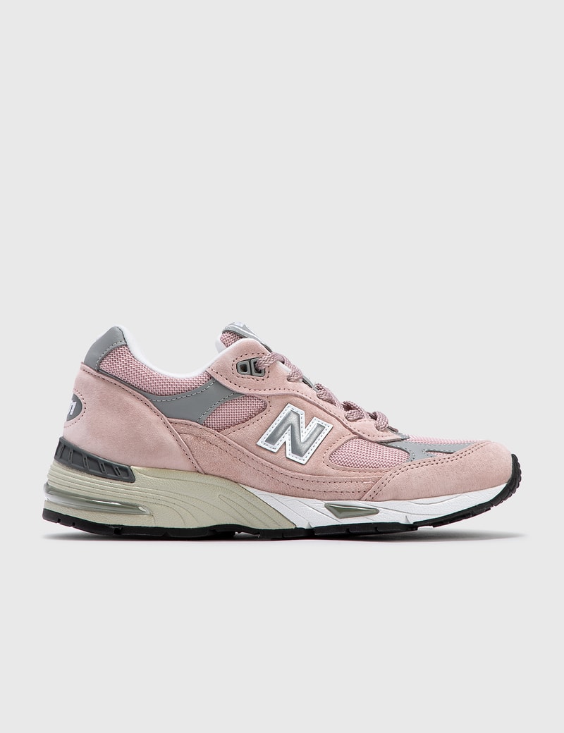 New Balance Made In England 991 Suede And Leather Trainers In Pink
