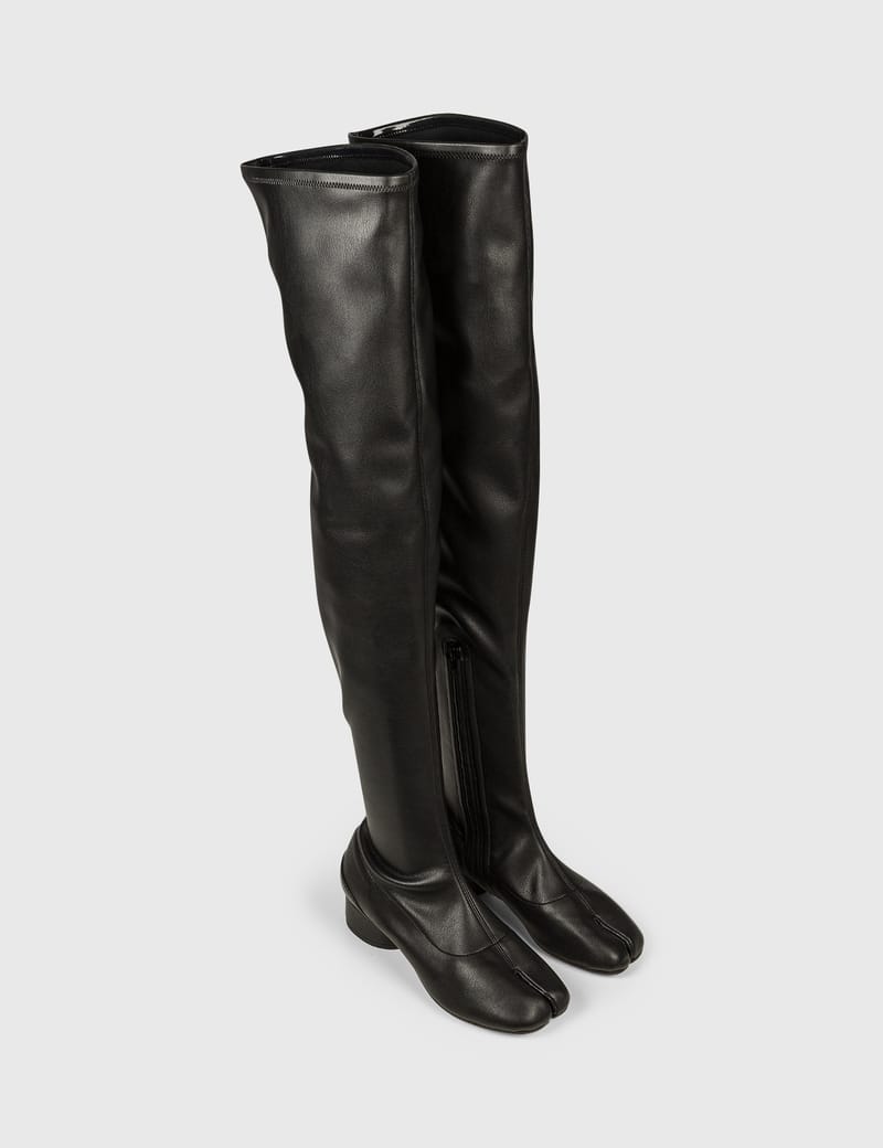 tabi knee high boots