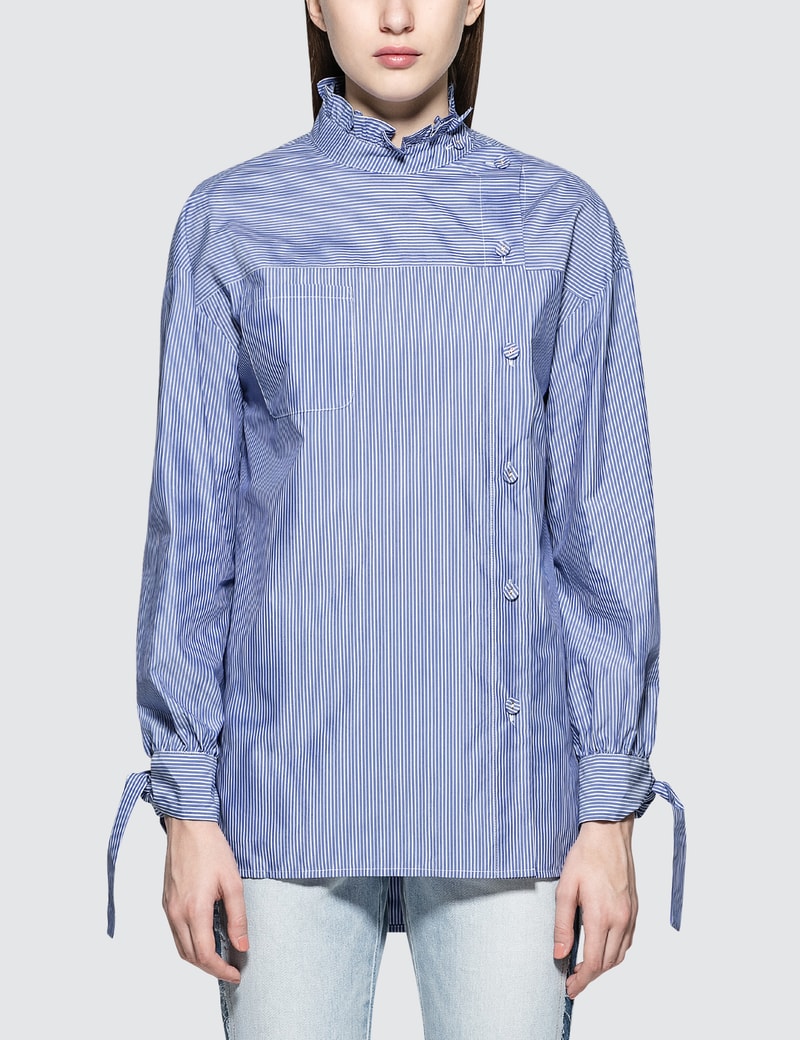 Image of SJYP Stripe Button Blouse