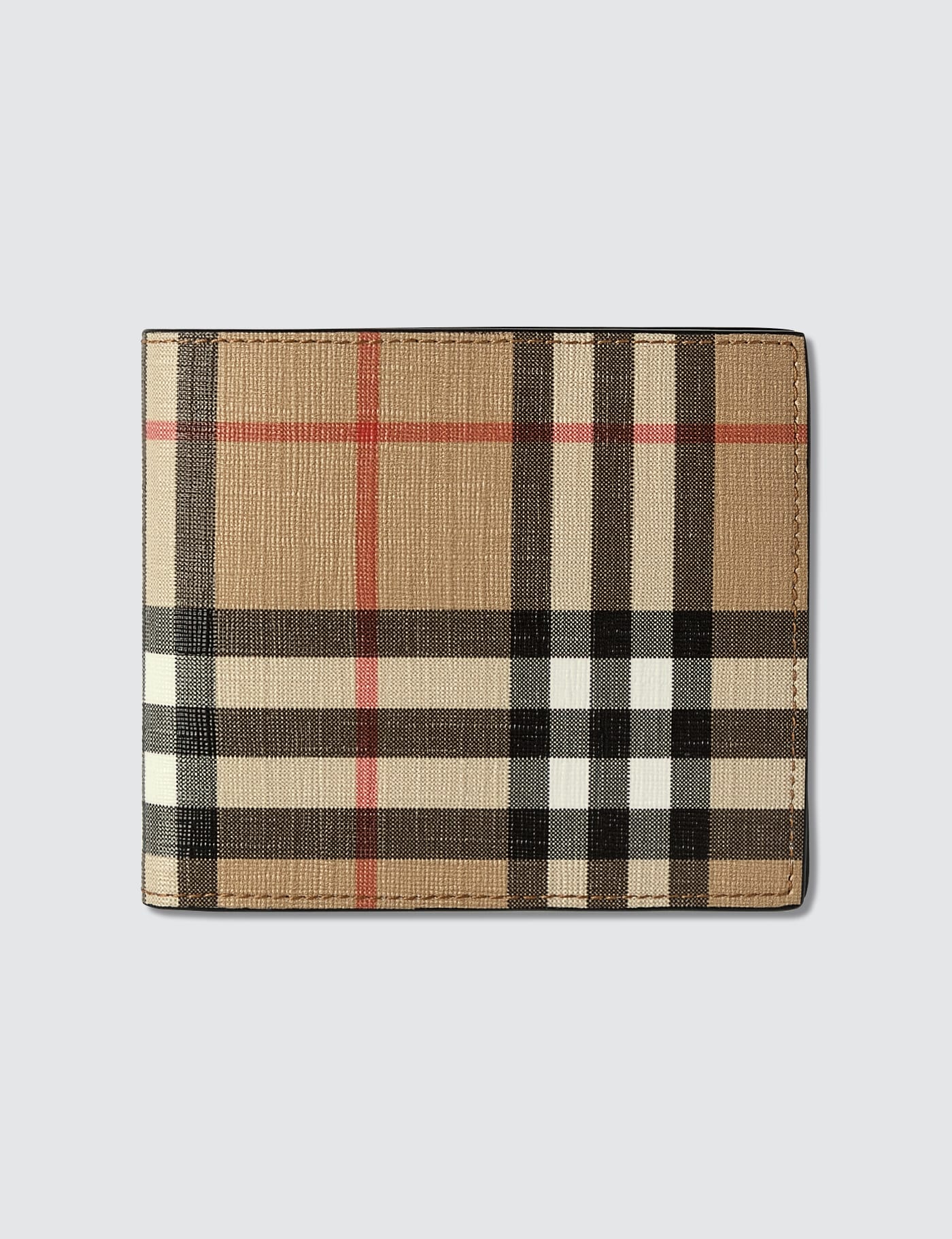 Vintage Check Wallet With Coin Purse 