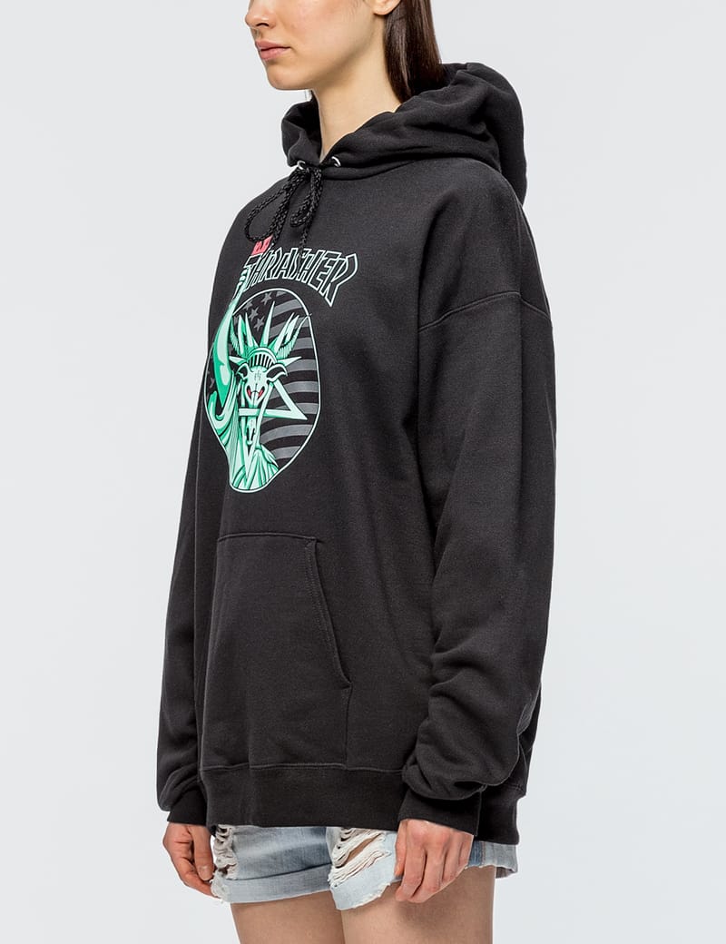 thrasher liberty goat hoodie