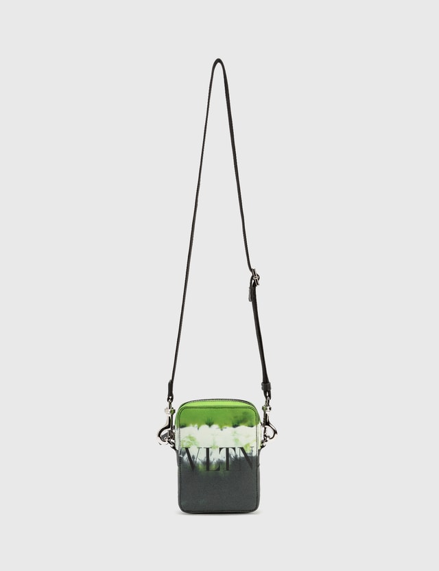 Valentino Valentino Garavani Small Jelly Block Leather Crossbody Bag Verde Fluo-bianco Ottico-nero/nero Men