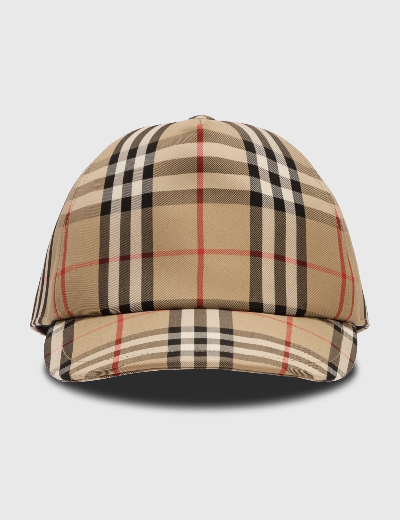 버버리 볼캡 모자 Burberry Logo Applique Vintage Check Cap
