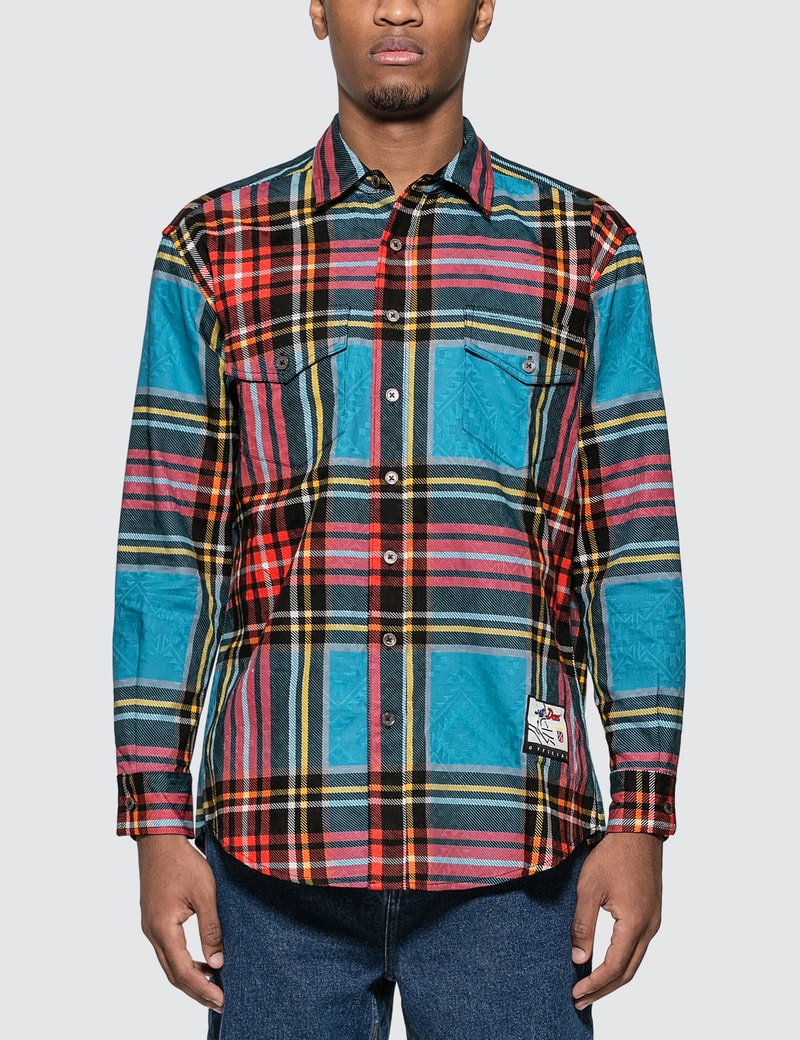 Image of Just Don Islanders Plaid Shirt