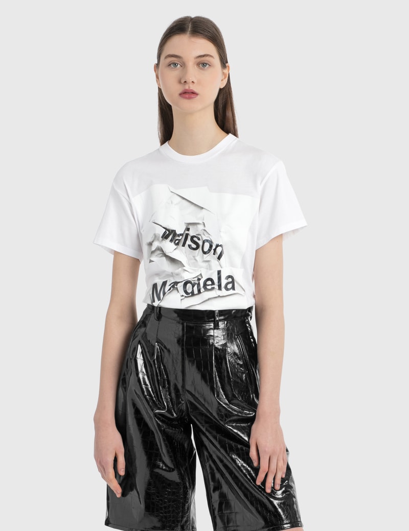 Image of Maison Margiela Logo Graphic Print T-Shirt