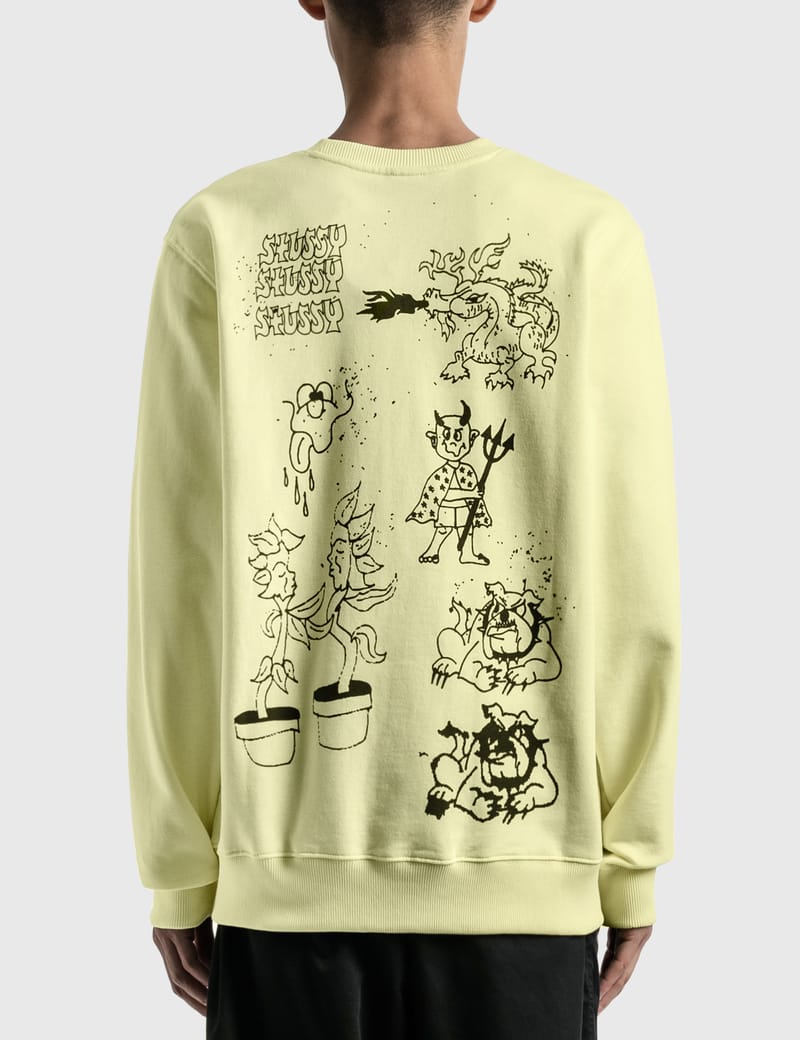 stussy crewneck green