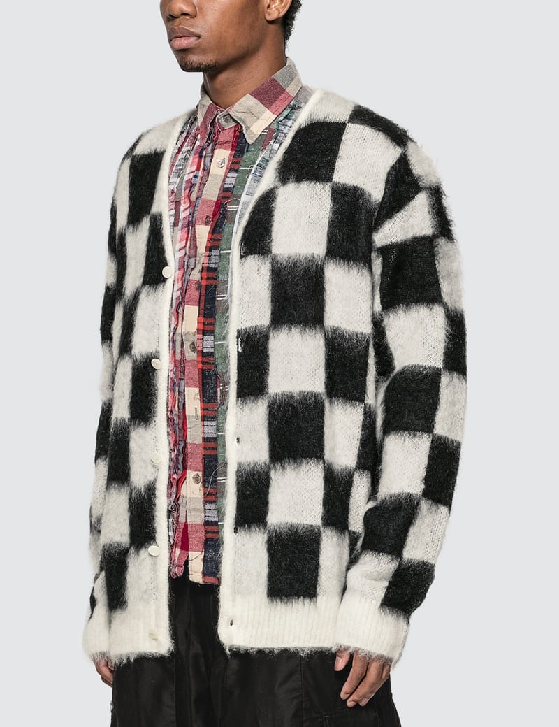 needles psychedelic mohair cardigan