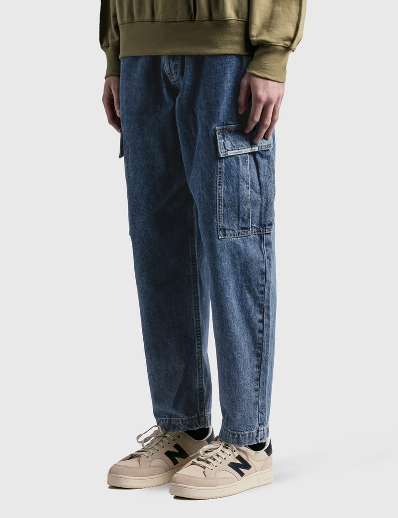 mens denim cargo jeans