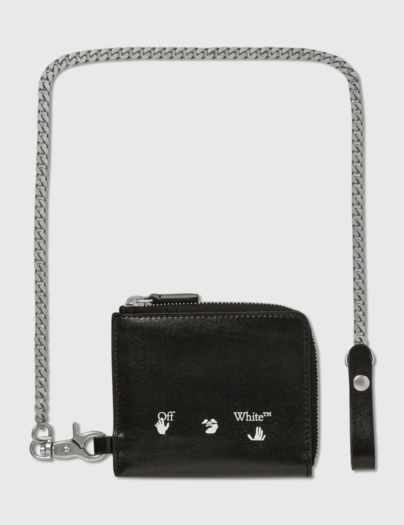 Image of Off-White Logo Chain Wallet