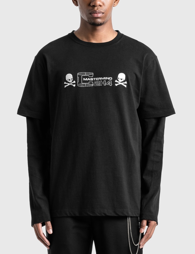 Image of CH Los Angeles CH x Mastermind Japan Double Layer Long Sleeve T-Shirt