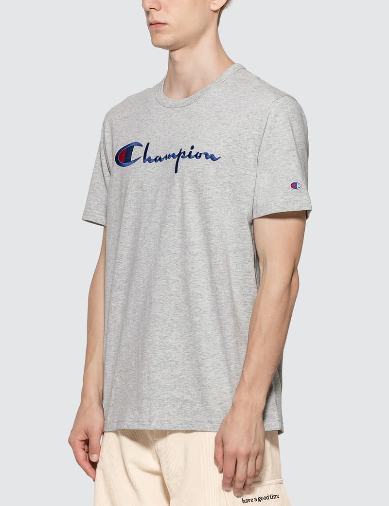 champion big script tee