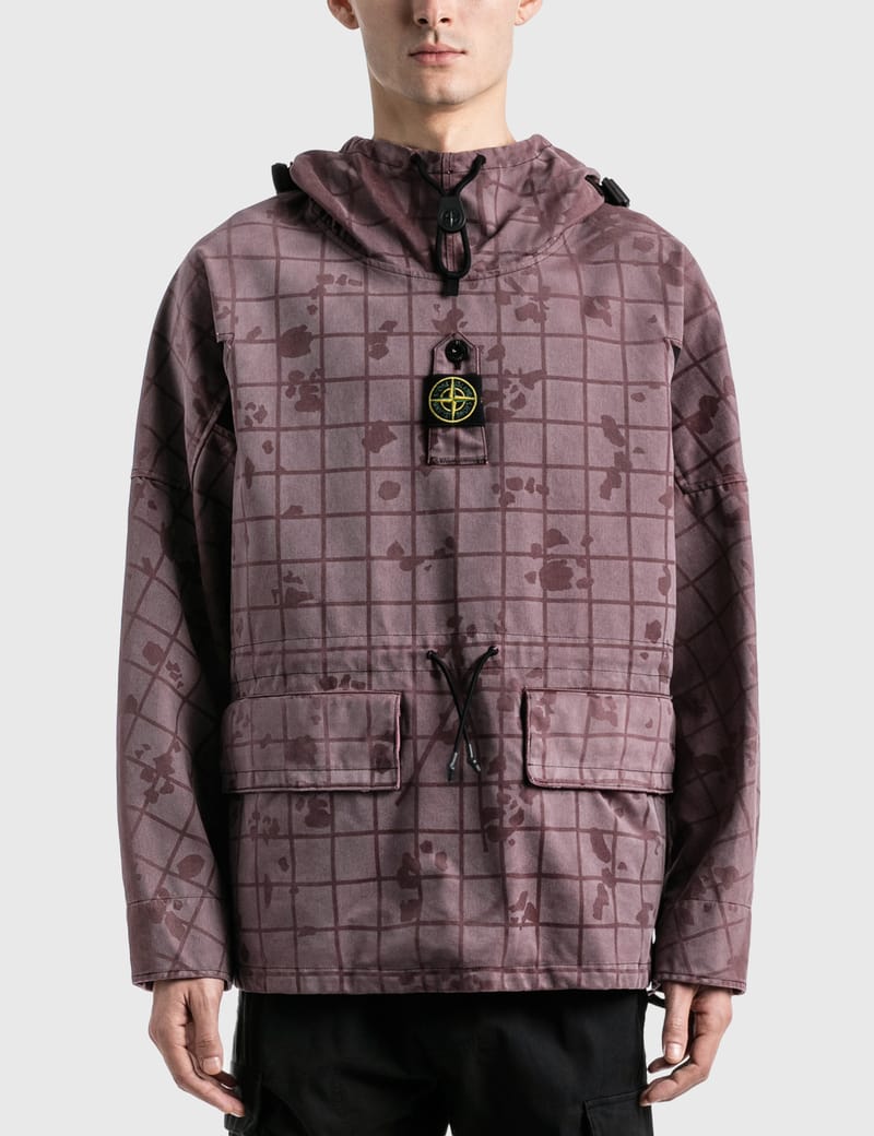 stone island mock neck garment dyed sweat