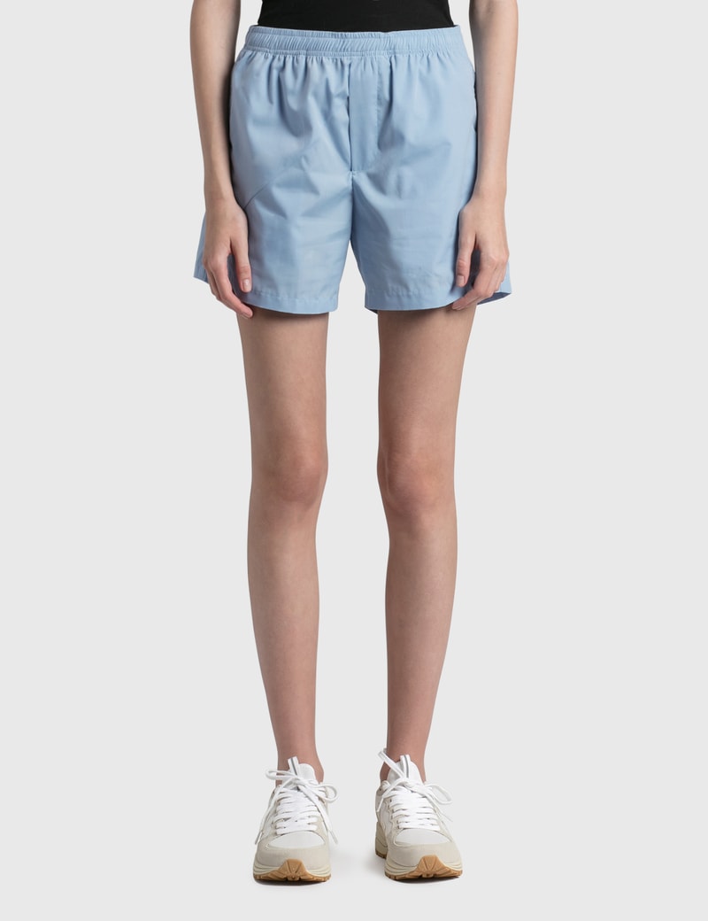 Danielle Cathari Deconstructed Cotton Shorts In Blue