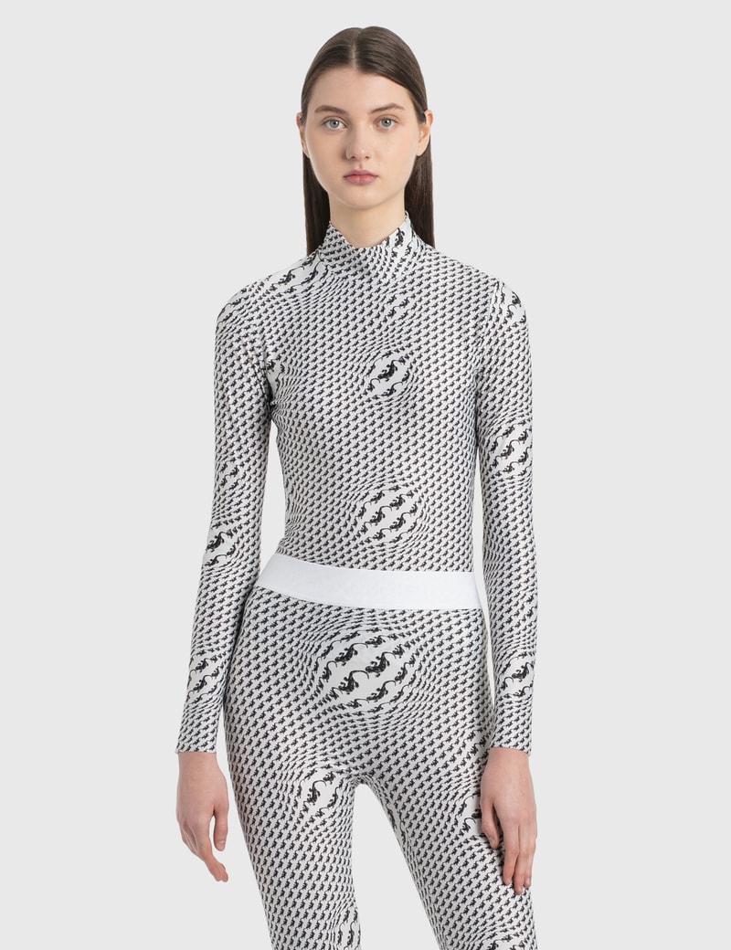 Image of Marine Serre Printed Turtleneck Top