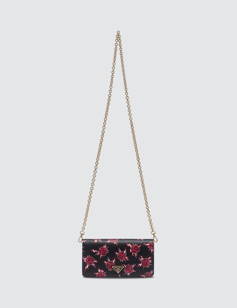 Prada Printed Saffiano Leather Mini Bag