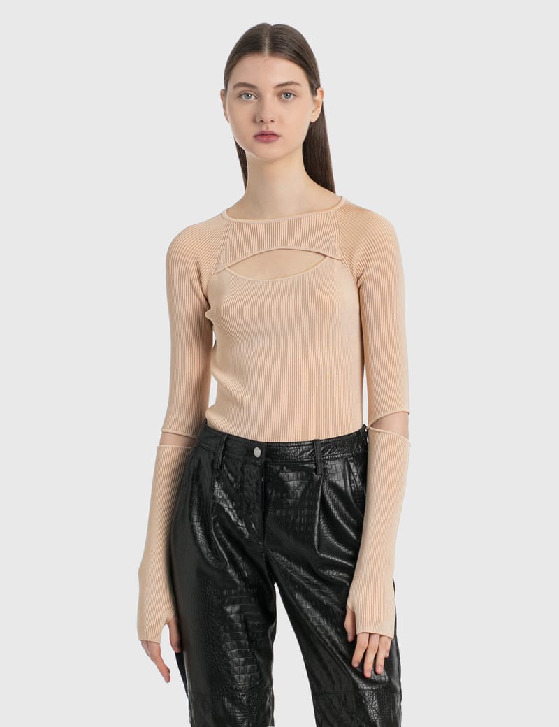 cut out knit top