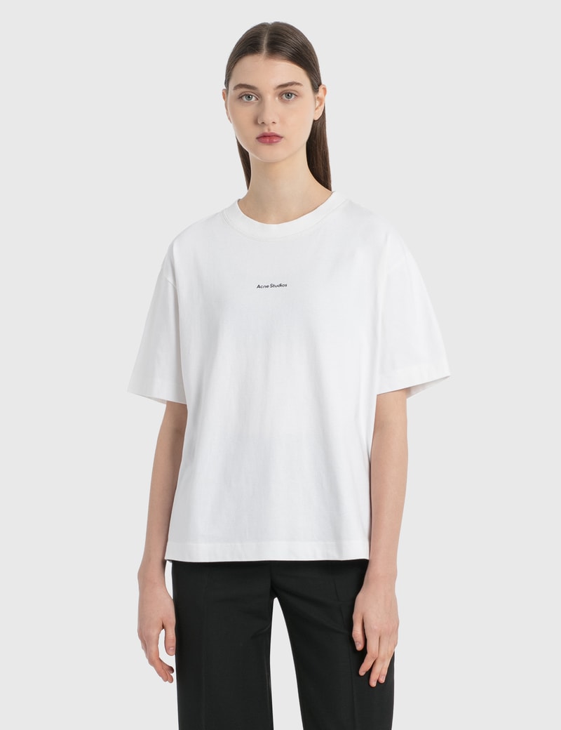 Image of Acne Studios Logo Print T-Shirt