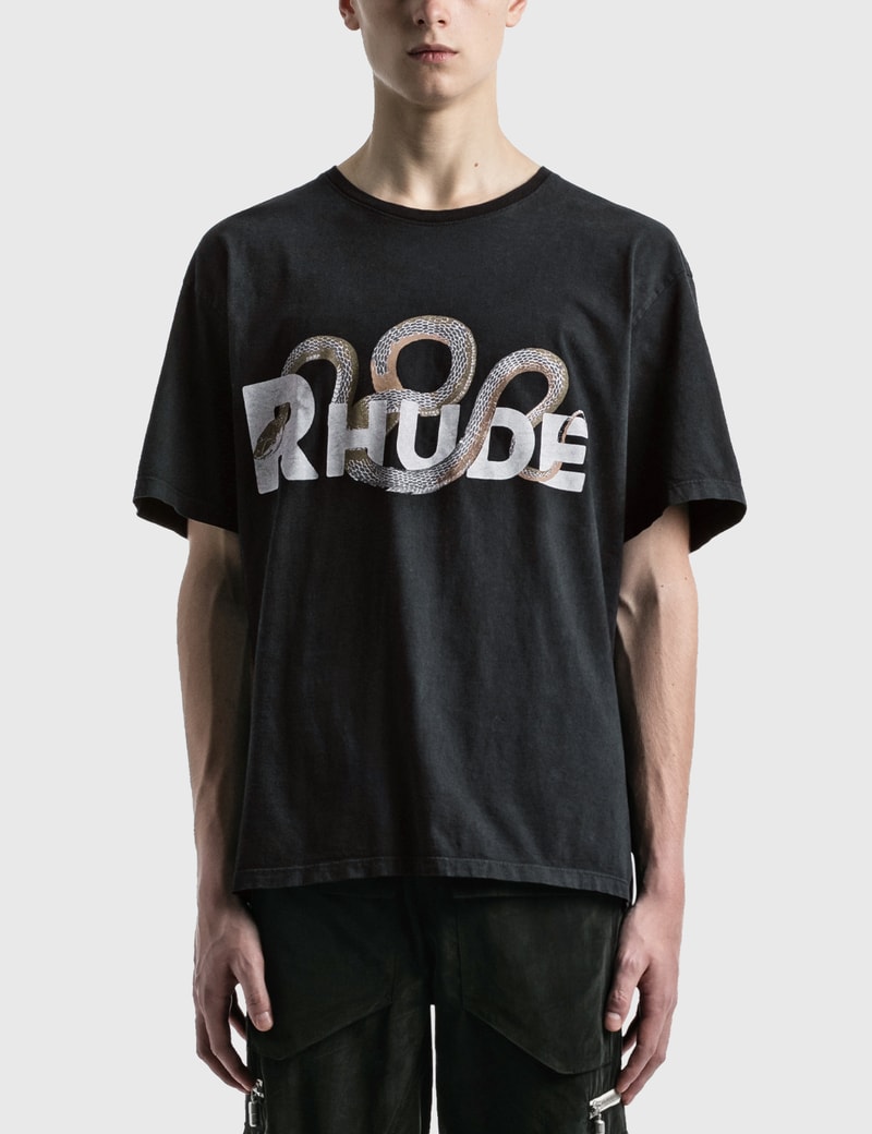 Image of Rhude Snake Logo T-Shirt