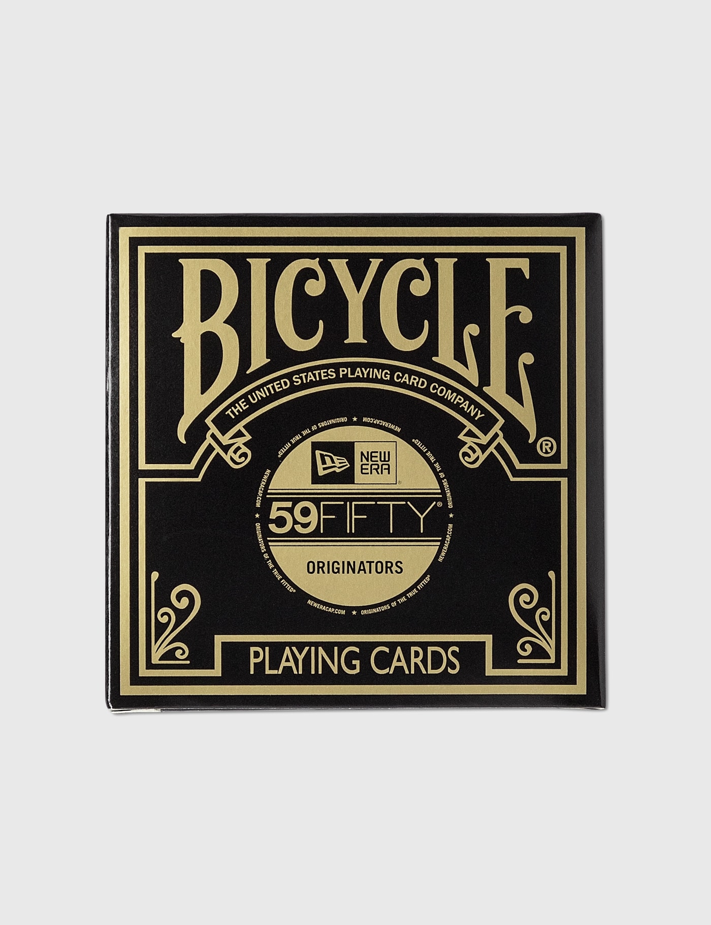 Freshthings New Era X Bicycle Playing Cards Circle Cards In Black