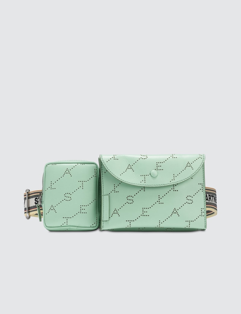 Stella McCartney Two-way Monogram Utility Belt Bag in Pastel Green