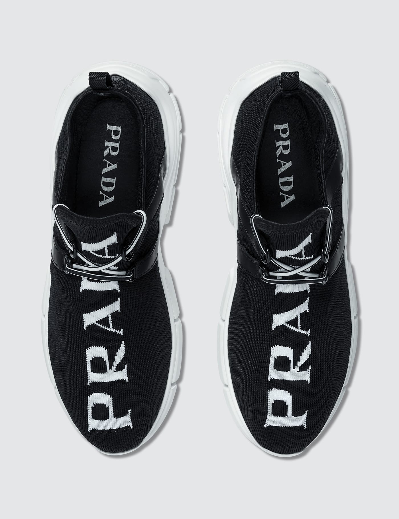 prada logo shoes