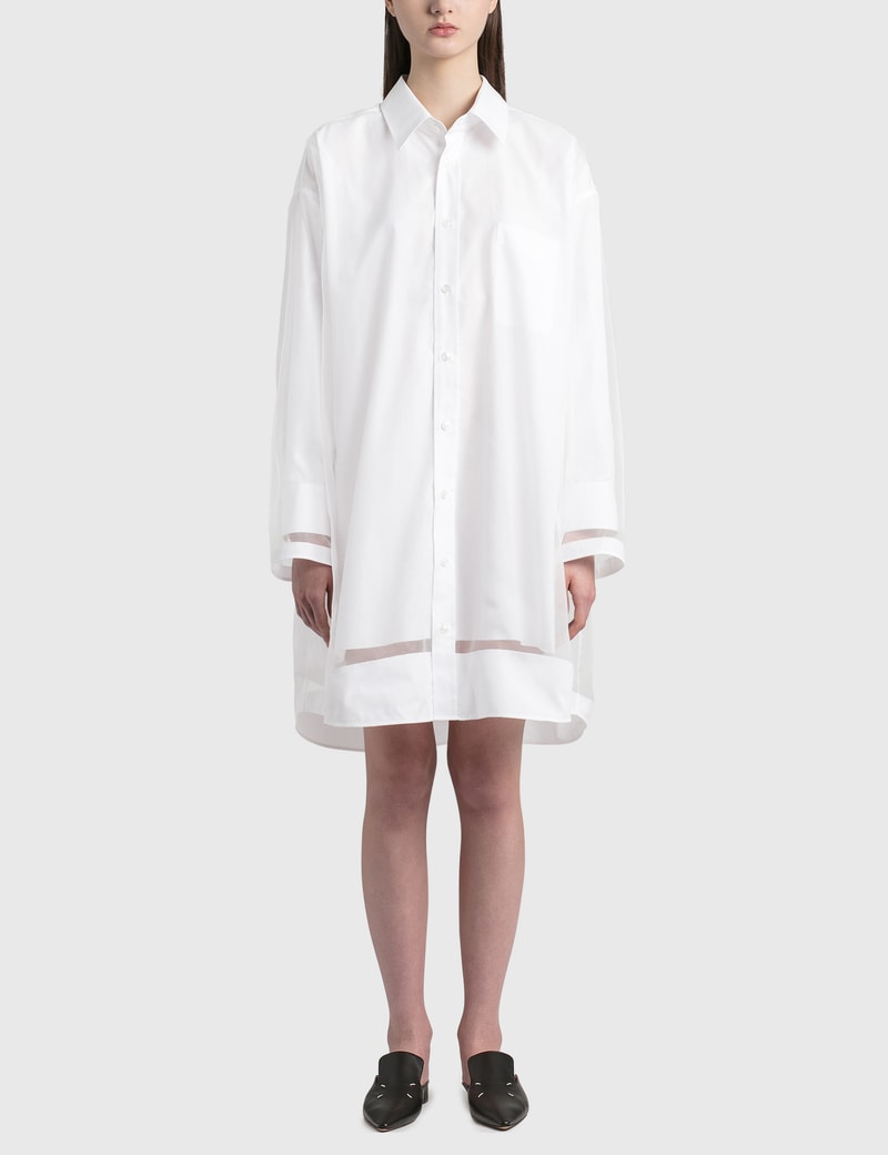 Image of Maison Margiela Organza Shirt Dress