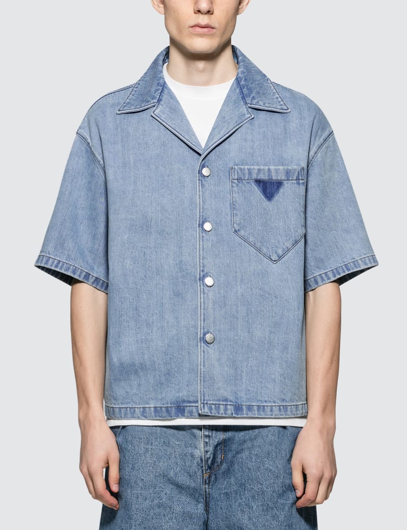 prada denim shirt
