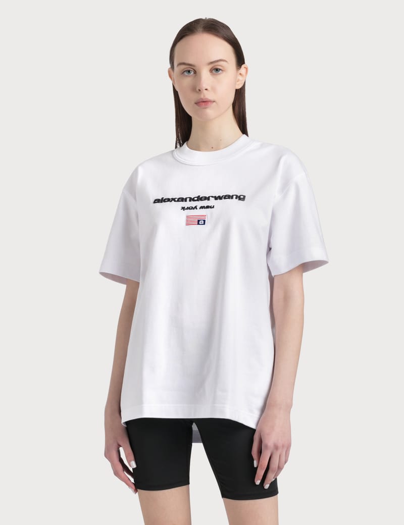 alexander wang flag t shirt