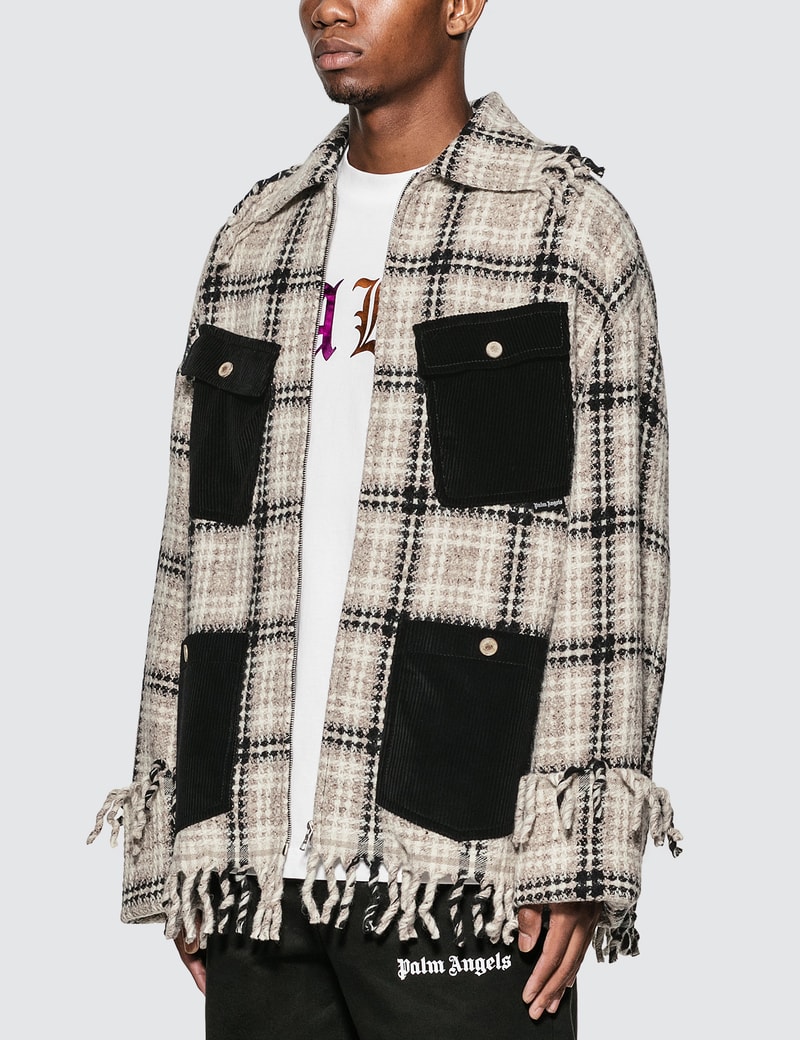 Image of Palm Angels Pockets Short Coat