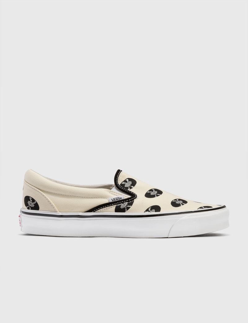 Vans X Wacko Maria 'og Classic Lx' Vinyl Graphic Print Slip-on Sneakers In Multicolor