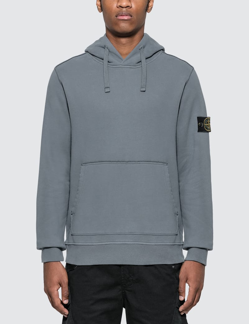 stone island blue hoodie