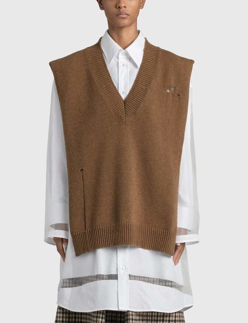 margiela knit vest