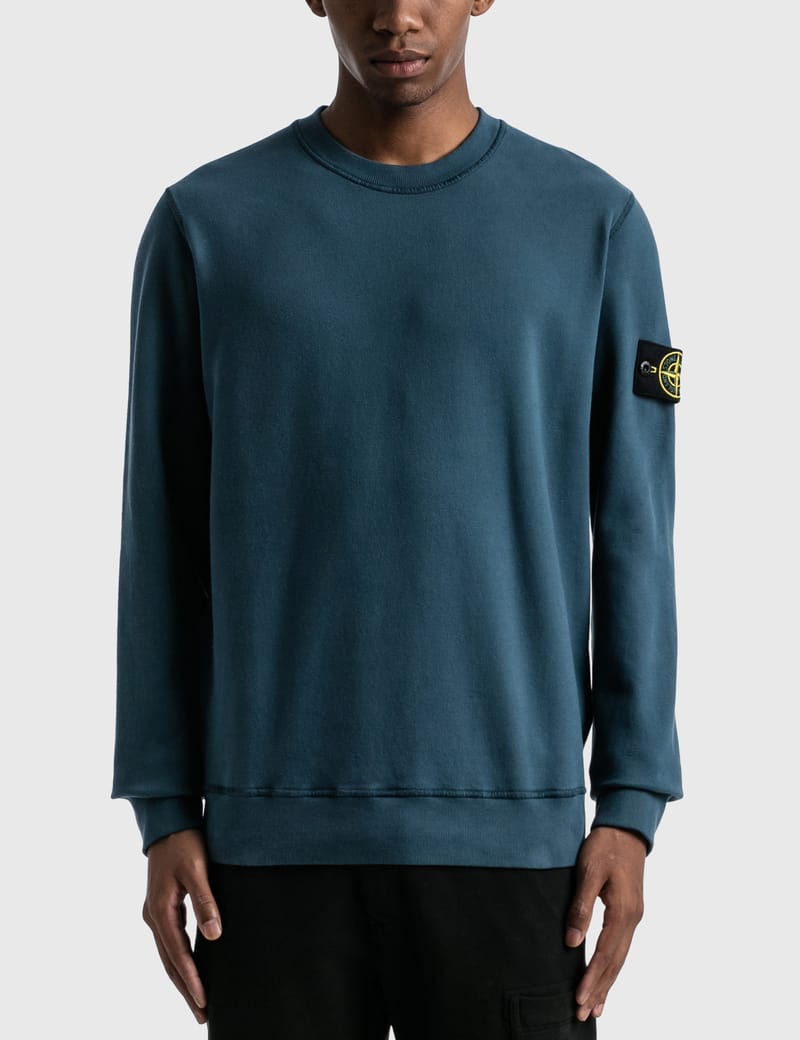 stone island blue grey sweatshirt