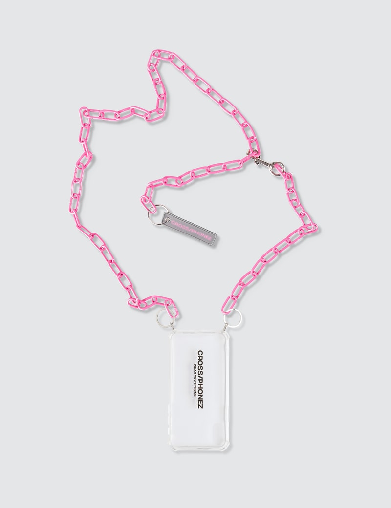 CROSS/PHONEZ Pink Chain Iphone Case