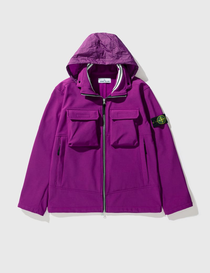 stone island pink soft shell