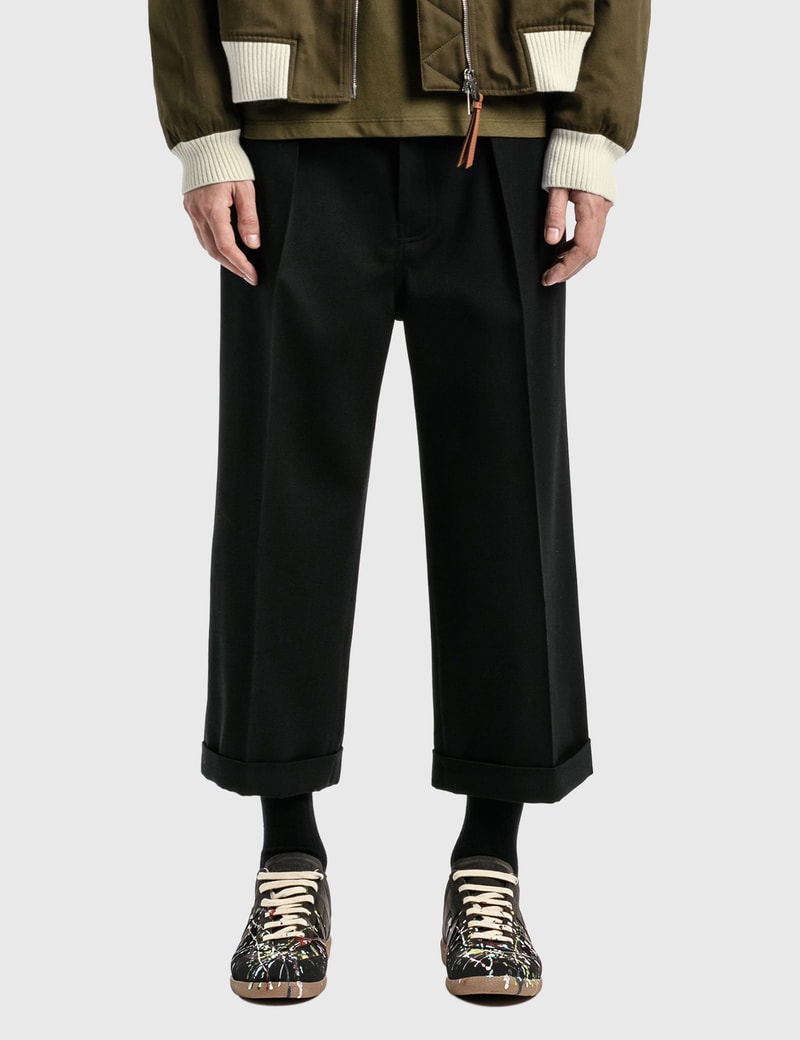 Image of Loewe Cropped Flare Trousers