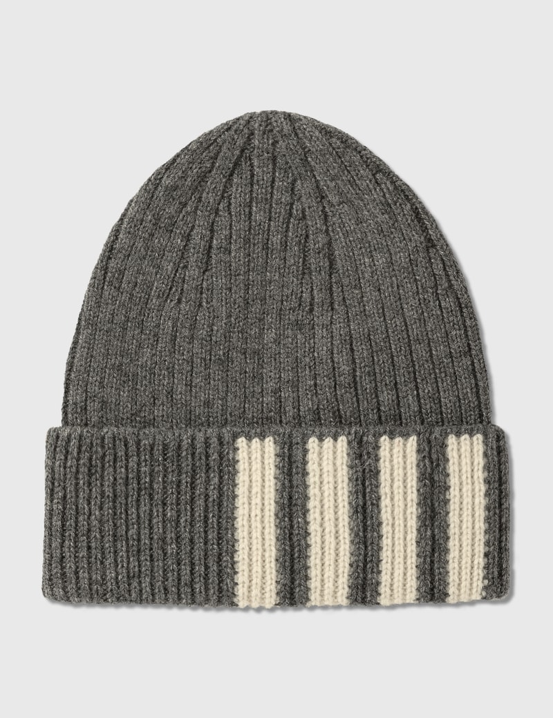 Image of Thom Browne Cashmere Rib Beanie