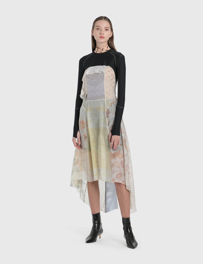 Image of Marine Serre Hybrid Wrap Dress